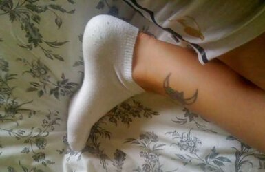 My ex soles cunt and white ankle socks