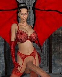 3D monster and Futanari