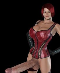 3D monster and Futanari