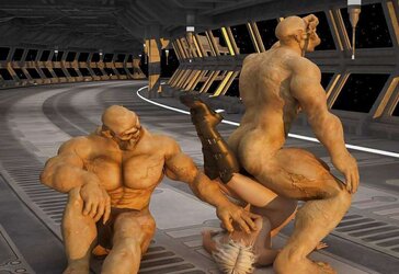 3D monster and Futanari