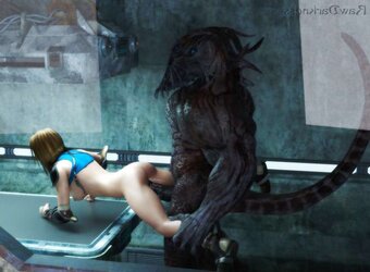 3D monster and Futanari