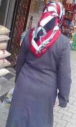 Hijab bum voyeur