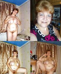 Clad Unclothed! Granny mature!