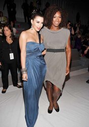 Kim Kardashian at the Vera Wang Spring 2012 style demonstrate