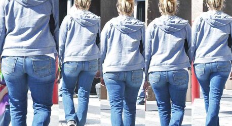 Chubby Women in Public - Collages