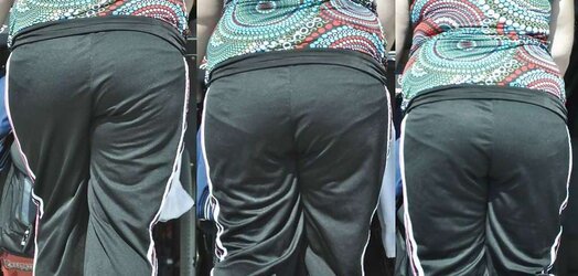 Chubby Women in Public - Collages