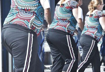 Chubby Women in Public - Collages