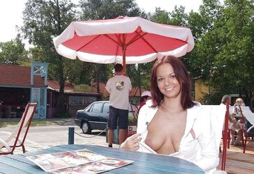 TRULY RED-HOT FEMMES IN PUBLIC