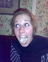 Jizz and tribute for this real french blondie mega-bitch teenager!