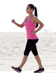 Kim Kardashian Skechers Commercial Set in Santa Monica