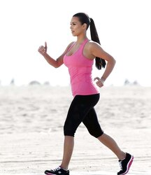 Kim Kardashian Skechers Commercial Set in Santa Monica