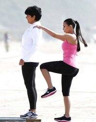 Kim Kardashian Skechers Commercial Set in Santa Monica