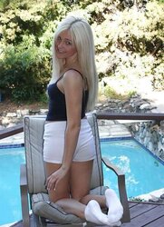 White ankle socks