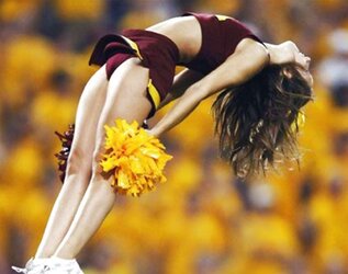 College Cheerleaders make my Prick Firm