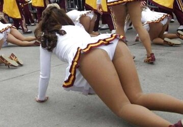 College Cheerleaders make my Prick Firm