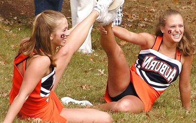 College Cheerleaders make my Prick Firm