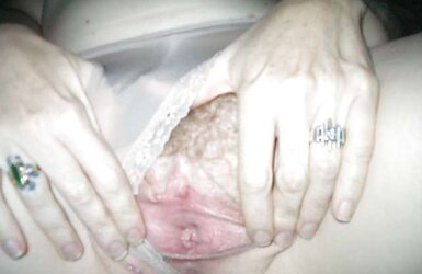 Fur Covered Tatted Mummy Pantie shots