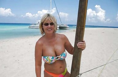 Mature and Grannies clad bathing suits and underwear