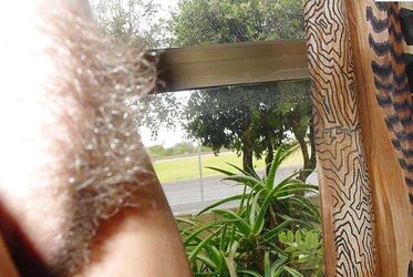 Latin Platinum-Blonde Posing Her Furry Labia