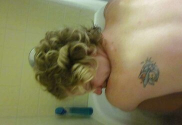 Sloppy Baby cowgirl wants to get squeeky tidy