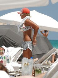 Gemma Atkinson Swimsuit Candids at Pool in Miami