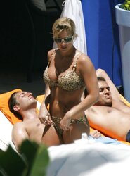 Gemma Atkinson Swimsuit Candids at Pool in Miami