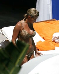 Gemma Atkinson Swimsuit Candids at Pool in Miami