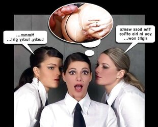Office caption tarts. A bit of light hearted joy.