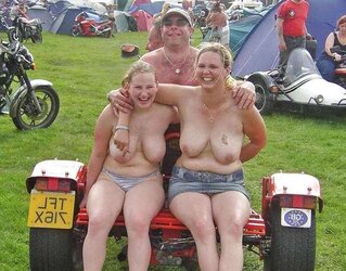 Mix Up nude and nailed in public