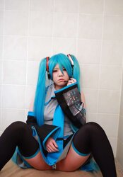 Beautiful Ero Hatsune Miku Cosplay