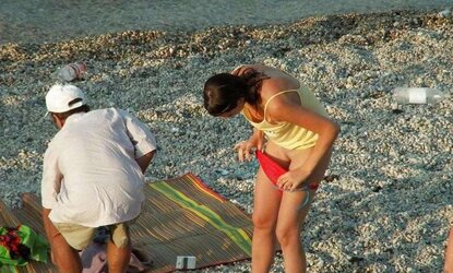 Switching Undies on the Beach