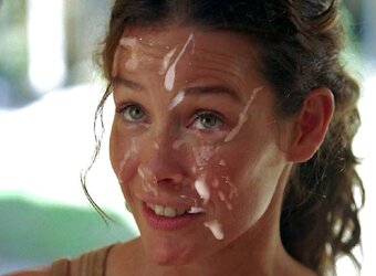 Evangeline Lilly Facial Cumshot