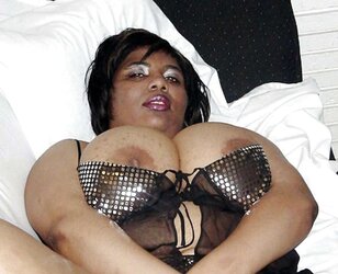Immense dark-hued areolas ----meaty bevy