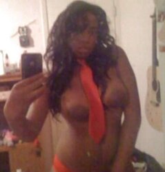 Immense dark-hued areolas ----meaty bevy