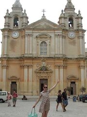 Anita De Bauch in Mdina, Malta