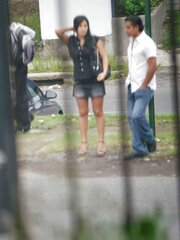 Voyeur at bus stop part