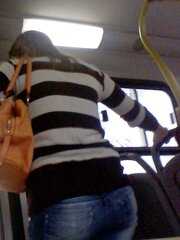 Nymph in bus - two different days