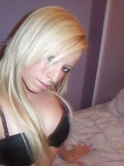 Stolen Images - Light-Haired Lady with smallish Bra-Stuffers