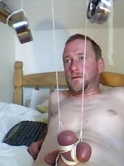 Tied and stringing up weights