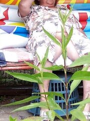 Ich versuche meinen Gartennachbar aufzugeilen