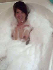 Enormous Nips In Warm Bath