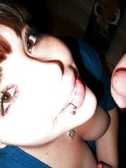 blow-job finishing in Facial Cumshot