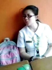 BOSO uber-cute nurse thong while paying food