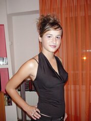 Damn magnificent dame in miniskirt