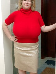 Crimson Sweater Opening Up