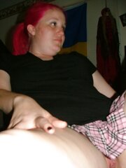 Ex-Wifey Stretching her gams (flashing her ginormous puss lips)