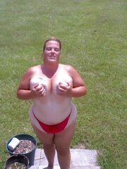 My baby in the yard