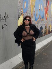 Mature PLUMPER slutwife flashing off in Berlin...