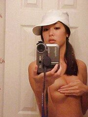 Asian teenager self photo