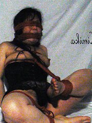 Self strap restrain bondage